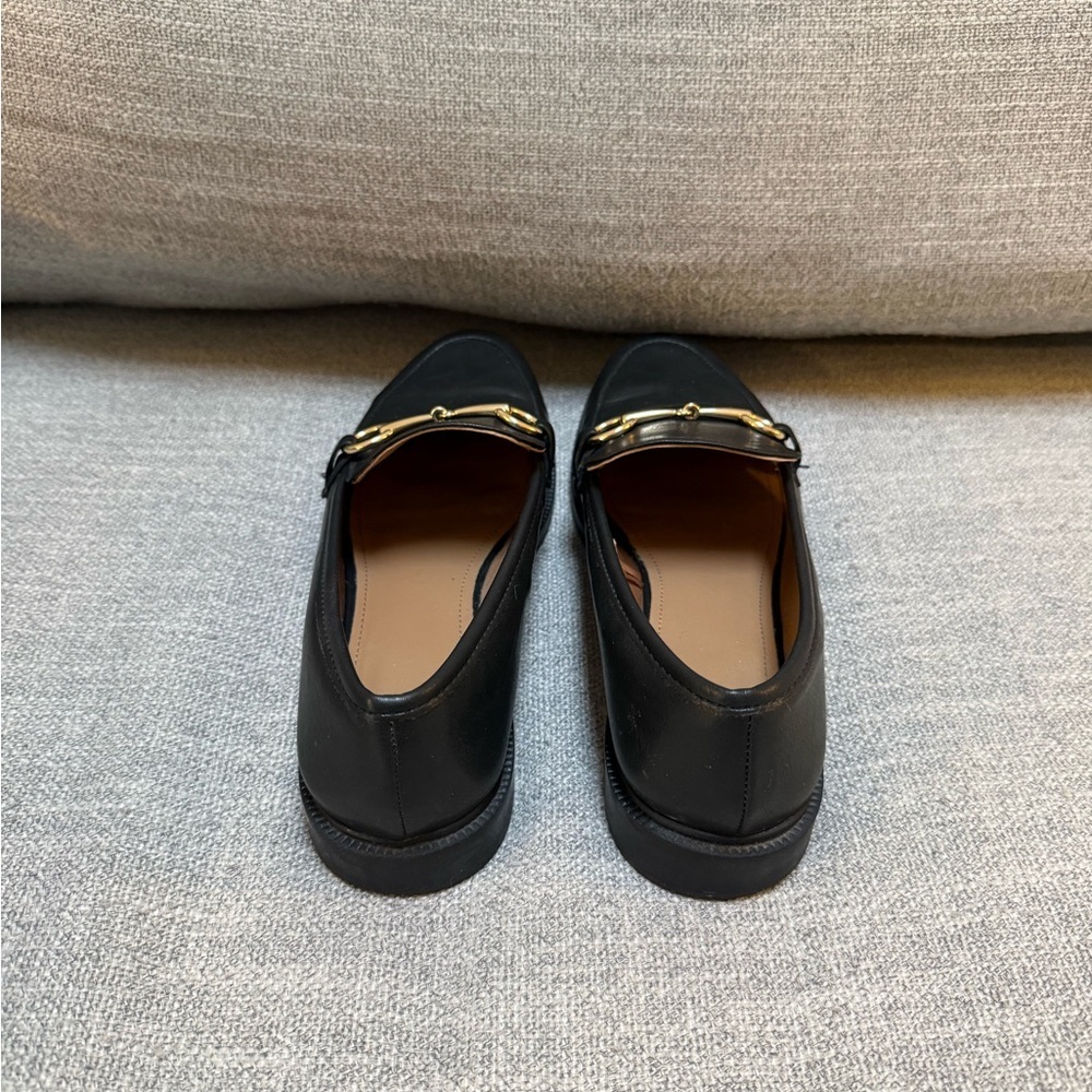 H&M | Black faux leather loafers size 40 - Picture 4 of 4